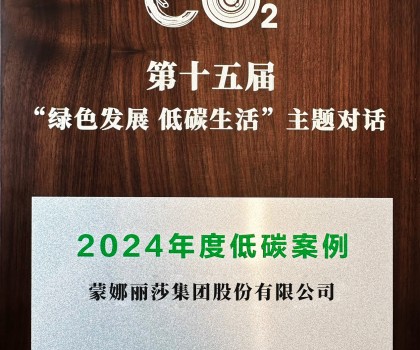 行業(yè)唯一！蒙娜麗莎入選中新社2024年度低碳案例