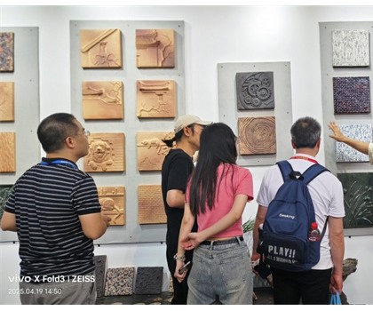第42屆佛山陶博會期間，陳工陶純手工陶藝磚新品驚艷亮相
