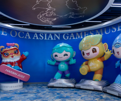 蒙娜麗莎瓷藝畫點(diǎn)亮亞奧理事會(huì)科威特總部展館